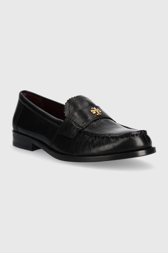 Шкіряні мокасини Tory Burch CLASSIC LOAFER чорний