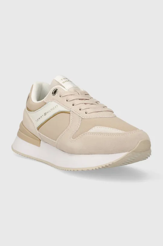 Tommy Hilfiger sneakersy ELEVATED FEMININE RUNNER beżowy