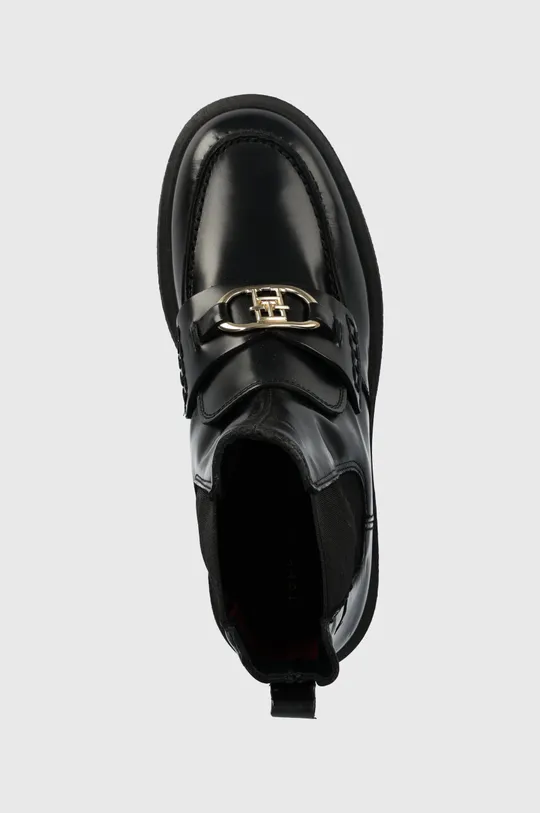 чорний Шкіряні черевики Tommy Hilfiger TH HARDWARE LOAFER BOOT