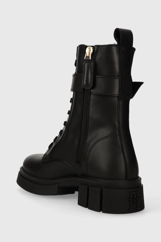 Usnjeni nizki škornji Tommy Hilfiger COOL FEMININE BIKERBOOT Zunanjost: Naravno usnje Notranjost: Tekstilni material, Naravno usnje Podplat: Sintetični material