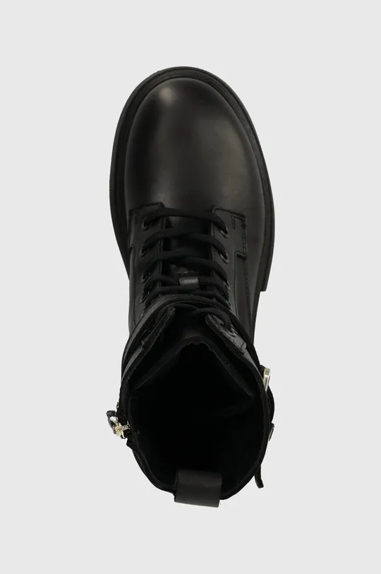 чорний Шкіряні черевики Tommy Hilfiger COOL FEMININE BIKERBOOT