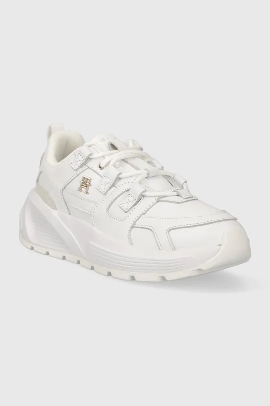 Кожаные кроссовки Tommy Hilfiger TH PREMIUM RUNNER LTHR белый