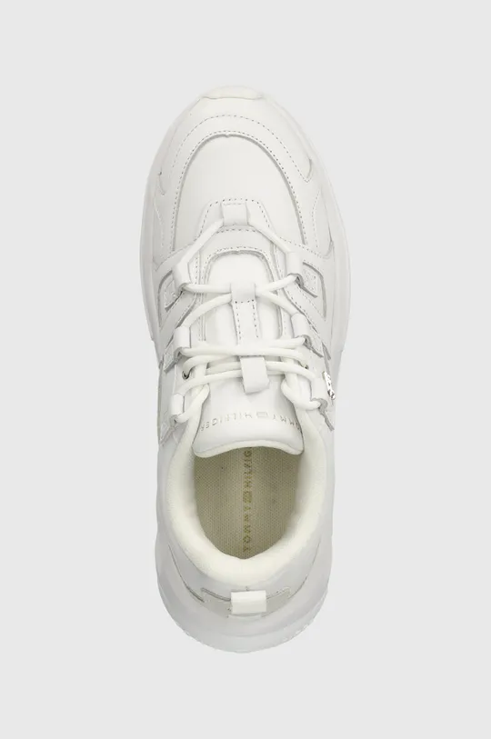 λευκό Δερμάτινα αθλητικά παπούτσια Tommy Hilfiger TH PREMIUM RUNNER LTHR