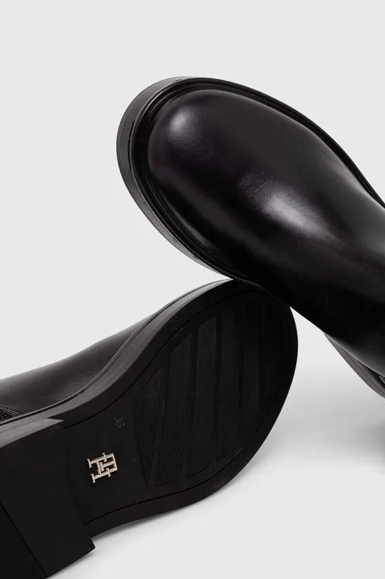 μαύρο Δερμάτινες μπότες Tommy Hilfiger COOL ELEVATED LONGBOOT