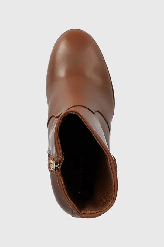 коричневий Шкіряні черевики Tommy Hilfiger FEMININE TH HARDWARE BOOTIE