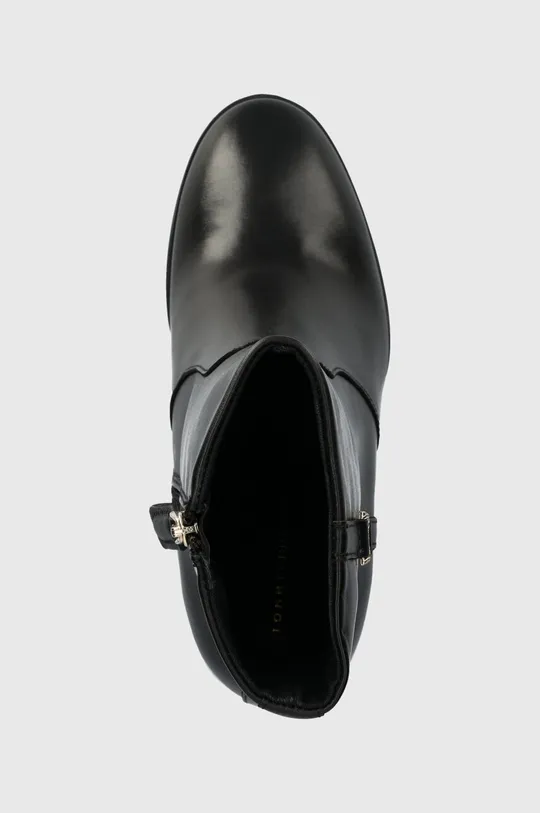 μαύρο Δερμάτινες μπότες Tommy Hilfiger FEMININE TH HARDWARE BOOTIE