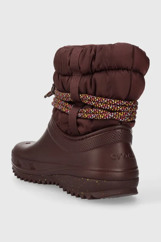 Čizme za snijeg Crocs Classic Neo Puff Luxe Boot Vanjski dio: Tekstilni materijal Unutrašnji dio: Tekstilni materijal Potplat: Sintetički materijal