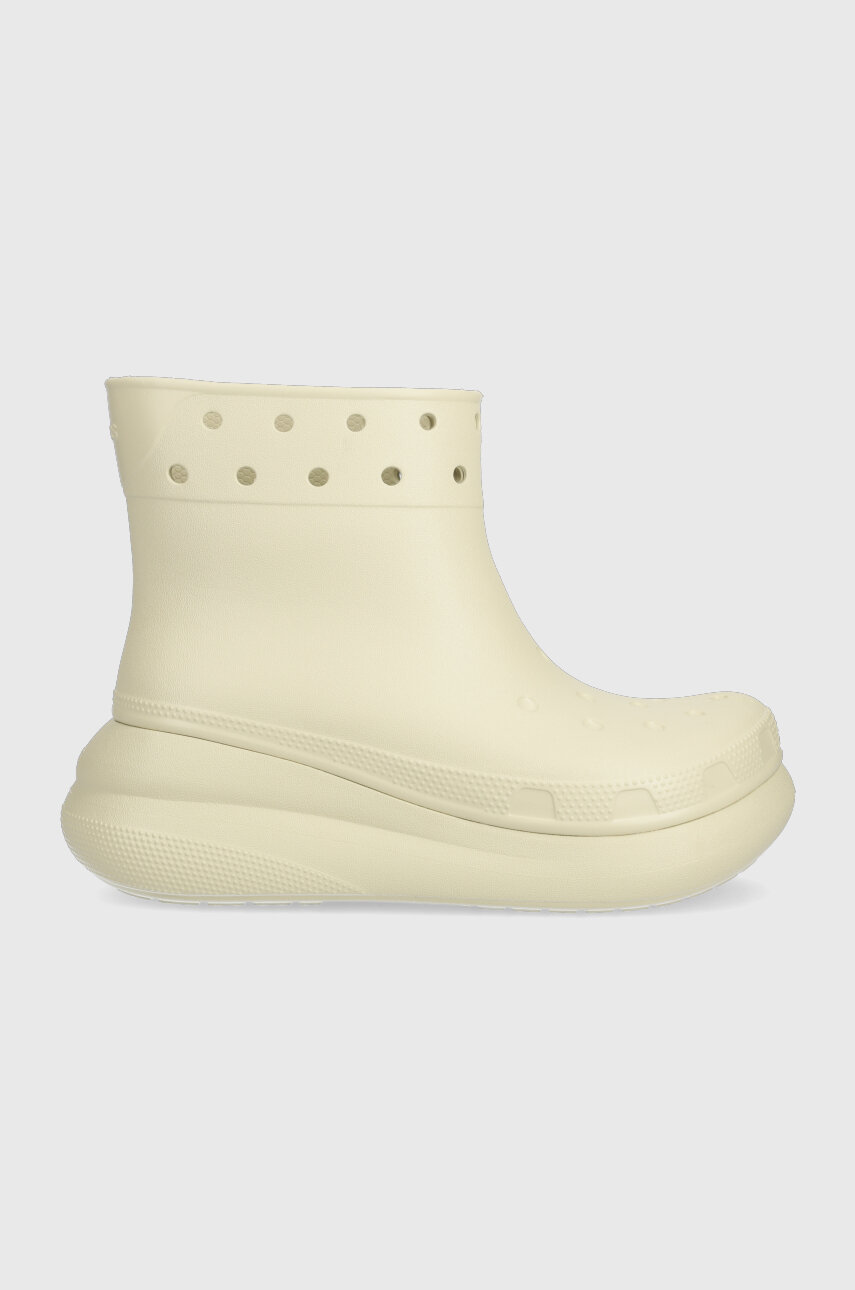 bež Gumijasti škornji Crocs Classic Crush Rain Boot Ženski