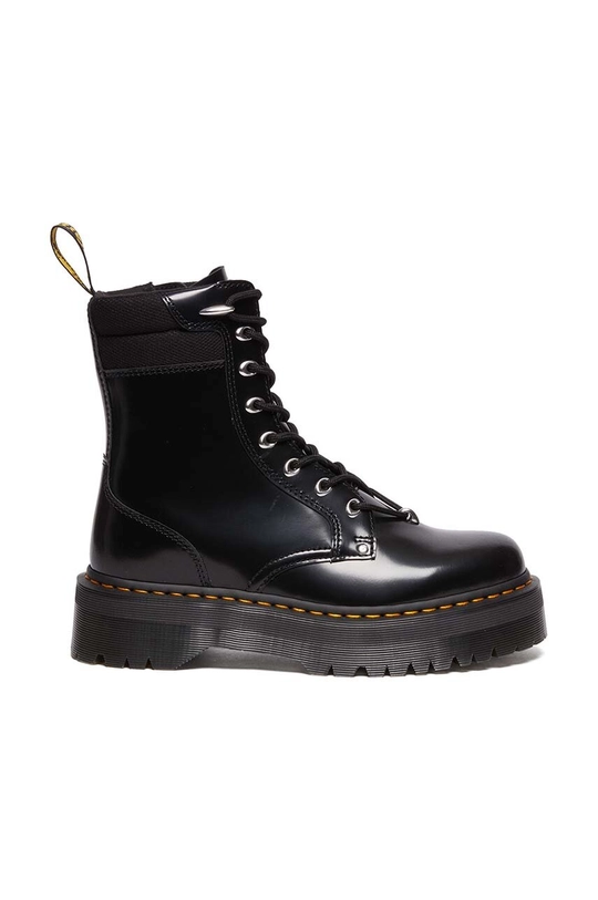 negru Dr. Martens bocanci de piele Jadon Hardware II De femei