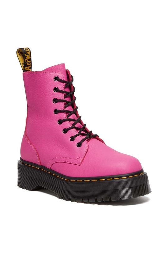 Dr. Martens stivali da motociclista in pelle Jadon rosa