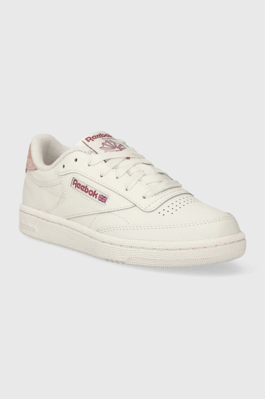 Кожаные кроссовки Reebok Club C 85 бежевый