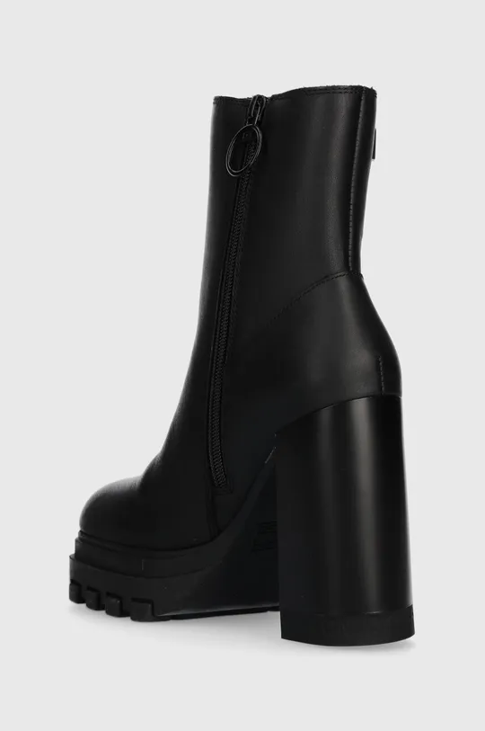Δερμάτινες μπότες Tommy Jeans TJW HIGH HEEL ANKLE BOOT Πάνω μέρος: Φυσικό δέρμα Εσωτερικό: Συνθετικό ύφασμα, Υφαντικό υλικό Σόλα: Συνθετικό ύφασμα