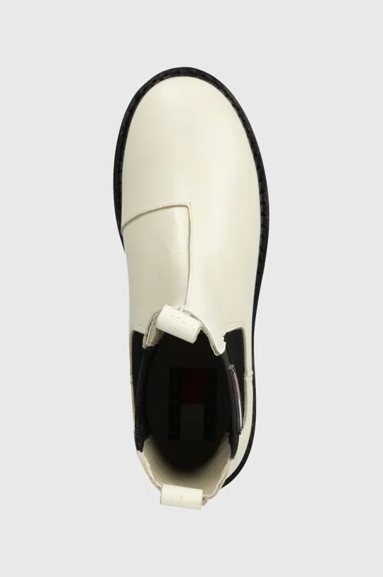 λευκό Δερμάτινες μπότες τσέλσι Tommy Jeans TJW URBAN CHELSEA