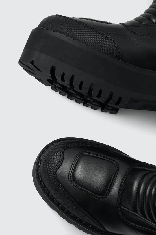 črna Elegantni škornji Tommy Jeans TJW LONG SHAFT BIKER BOOT