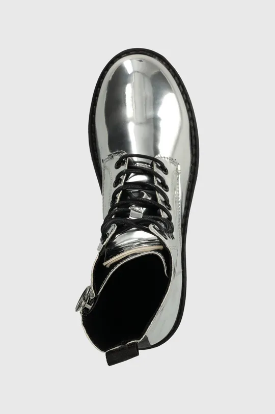 argento Tommy Jeans stivaletti alla caviglia TJW FLATFORM ZIP UP METALLIC