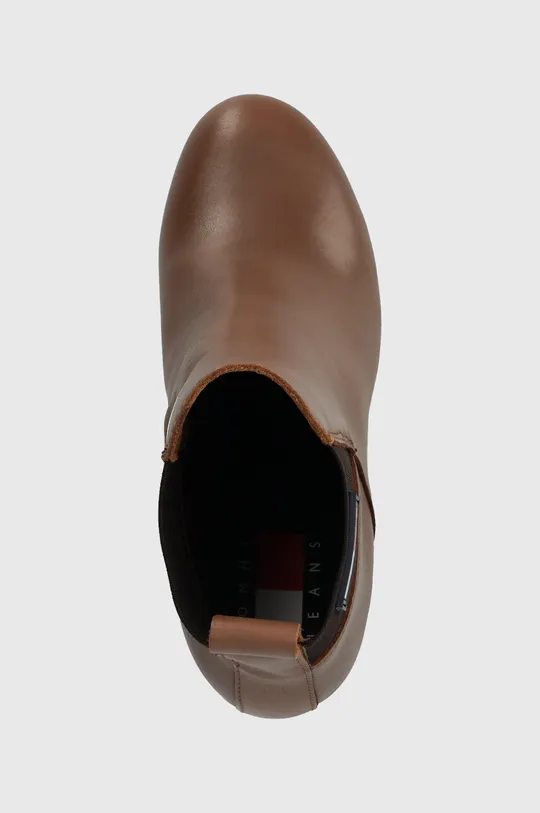 коричневий Шкіряні черевики Tommy Jeans TJW NEW ESS HIGH HEEL BOOT
