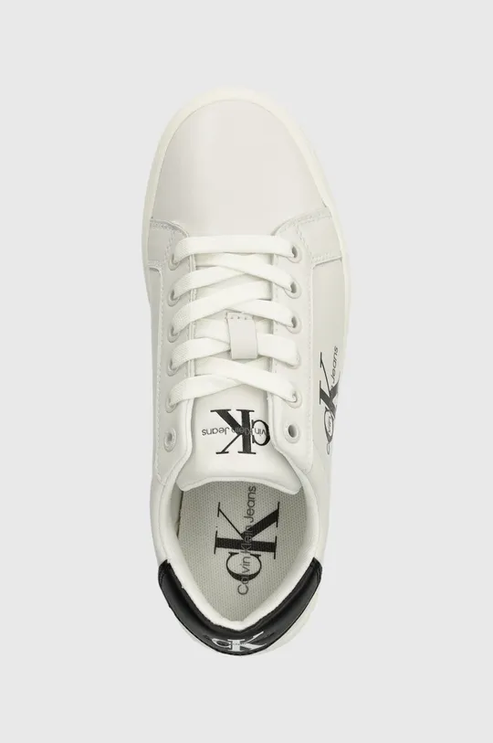 λευκό Δερμάτινα αθλητικά παπούτσια Calvin Klein Jeans CLASSIC CUPSOLE LACEUP LTH WN CLASSIC CUPSOLE LACE UP