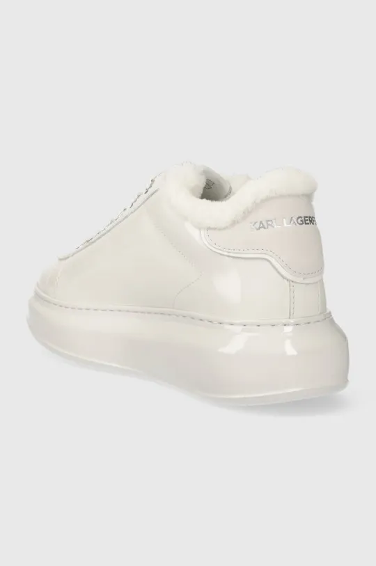 Karl Lagerfeld sneakersy skórzane KAPRI Cholewka: Skóra lakierowana, Wnętrze: Materiał tekstylny, Skóra naturalna, Podeszwa: Materiał syntetyczny