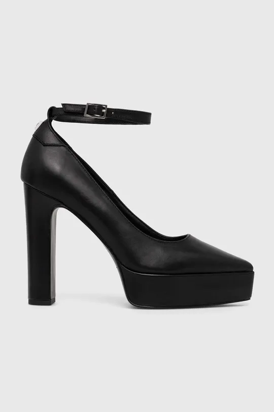 чорний Шкіряні туфлі Karl Lagerfeld SOIREE PLATFORM Жіночий