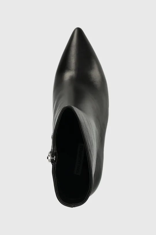 μαύρο Δερμάτινες μπότες Karl Lagerfeld ICE WEDGE