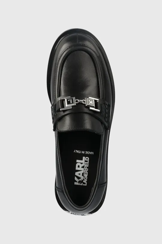 crna Kožne mokasinke Karl Lagerfeld PAYTON