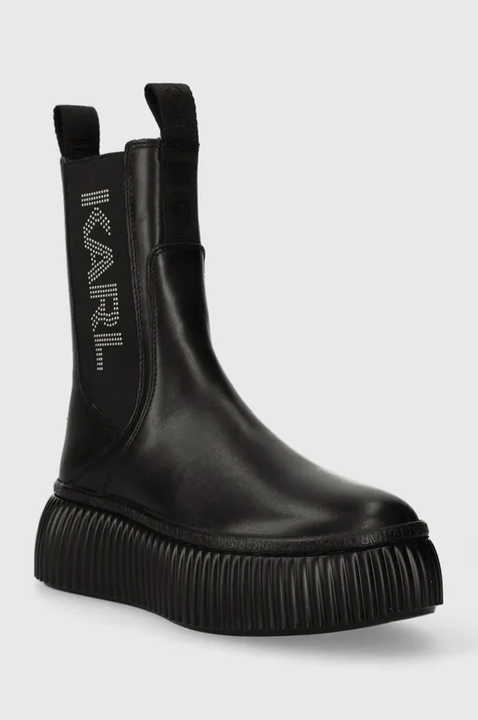 Δερμάτινες μπότες τσέλσι Karl Lagerfeld KREEPER LO KC μαύρο