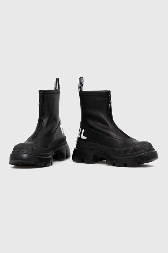 Členkové topánky Karl Lagerfeld TREKKA MAX KC čierna