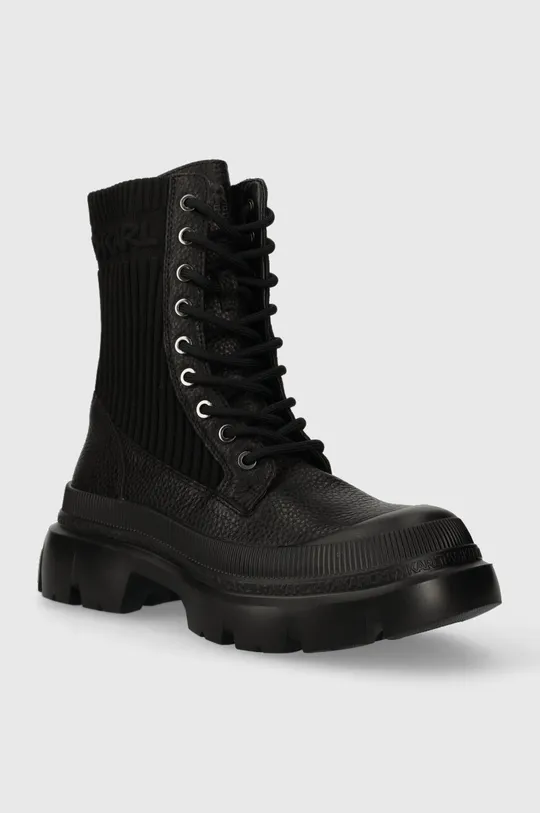 Nizki škornji Karl Lagerfeld TREKKA MAX KC črna