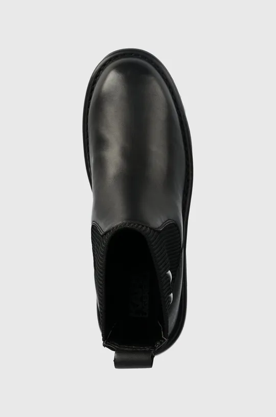 μαύρο Δερμάτινες μπότες τσέλσι Karl Lagerfeld KOMBAT KC