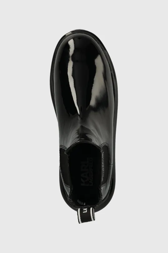 μαύρο Δερμάτινες μπότες Karl Lagerfeld KAPRI KC