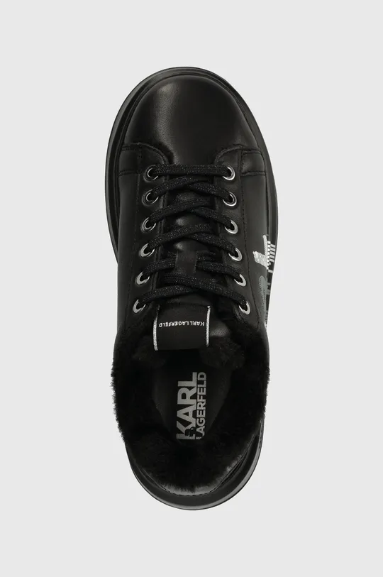 μαύρο Δερμάτινα αθλητικά παπούτσια Karl Lagerfeld ANAKAPRI KC