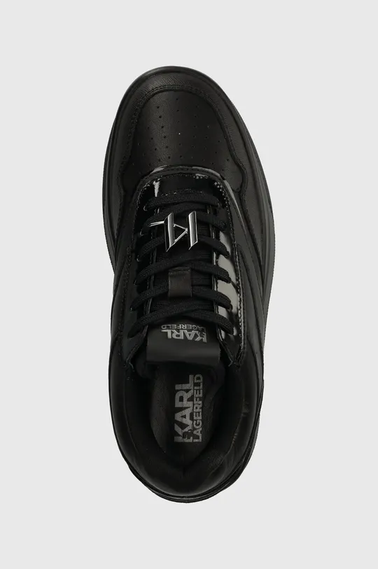 czarny Karl Lagerfeld sneakersy skórzane KOBO III KC