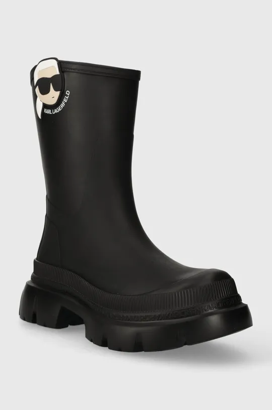 Gumijasti škornji Karl Lagerfeld TREKKA RAIN NFT črna