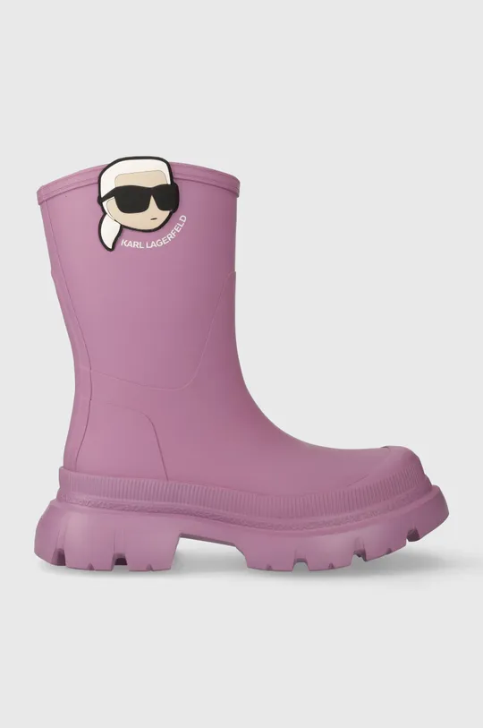 фіолетовий Гумові чоботи Karl Lagerfeld TREKKA RAIN NFT Жіночий