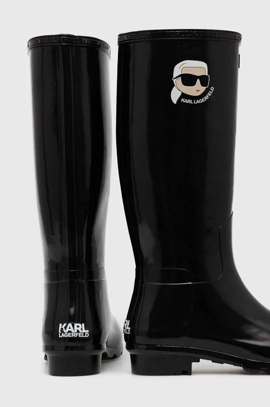 Gumijasti škornji Karl Lagerfeld KALOSH NFT  Zunanjost: Sintetični material Notranjost: Tekstilni material Podplat: Sintetični material