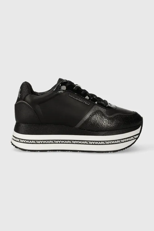 μαύρο Δερμάτινα αθλητικά παπούτσια Karl Lagerfeld VELOCITA MAX Γυναικεία
