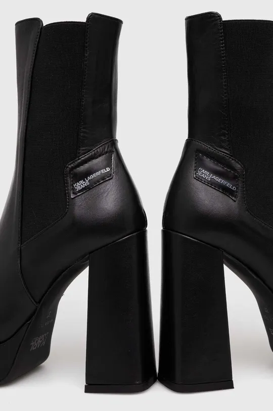Δερμάτινες μπότες τσέλσι Karl Lagerfeld Jeans STAK HEEL II Πάνω μέρος: Φυσικό δέρμα Εσωτερικό: Φυσικό δέρμα Σόλα: Συνθετικό ύφασμα