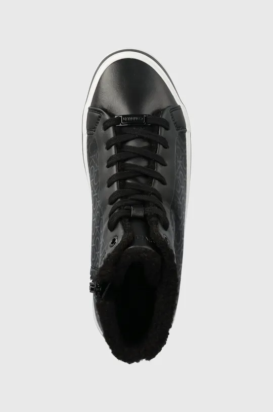 μαύρο Πάνινα παπούτσια Calvin Klein VULC HIGH TOP - EPI MONO WL