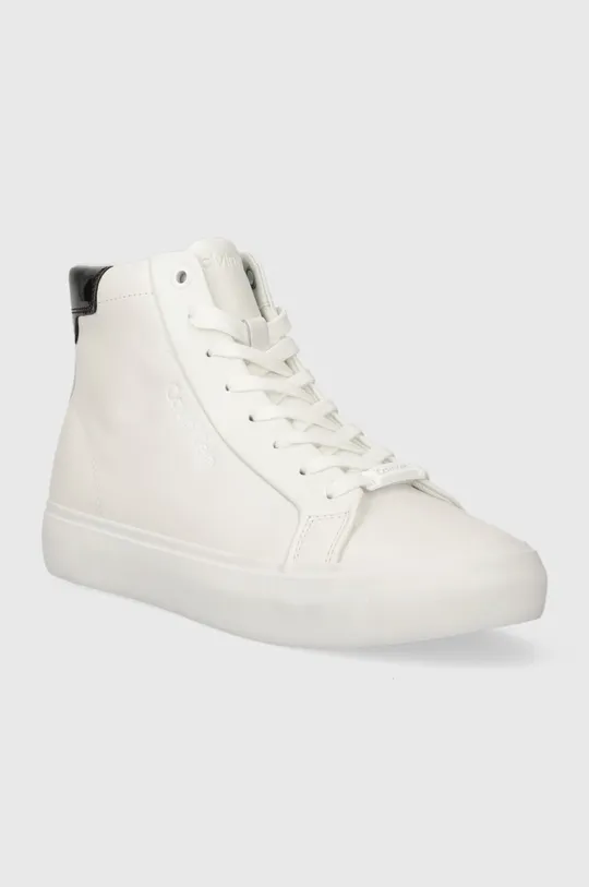 Πάνινα παπούτσια Calvin Klein VULC HIGH TOP λευκό