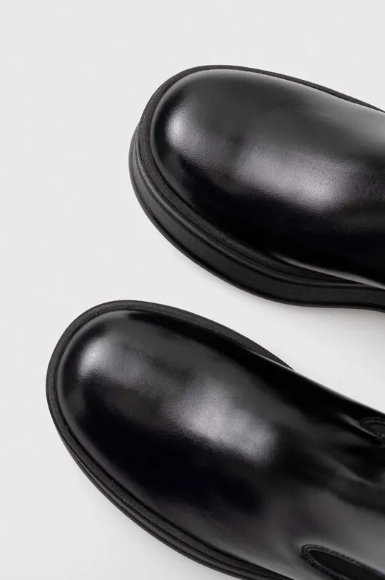 μαύρο Δερμάτινες μπότες τσέλσι Calvin Klein PITCHED CHELSEA BOOT