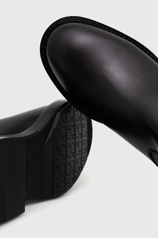 Μπότες Calvin Klein RUBBER SOLE KNEE BOOT W/HW Πάνω μέρος: Συνθετικό ύφασμα, Φυσικό δέρμα Εσωτερικό: Υφαντικό υλικό, Φυσικό δέρμα Σόλα: Συνθετικό ύφασμα