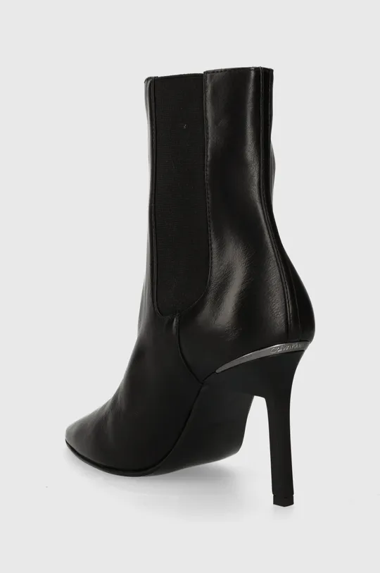Δερμάτινες μπότες τσέλσι Calvin Klein GEO STILETTO CHELSEA BOOT 90 Πάνω μέρος: Φυσικό δέρμα Εσωτερικό: Συνθετικό ύφασμα, Φυσικό δέρμα Σόλα: Συνθετικό ύφασμα
