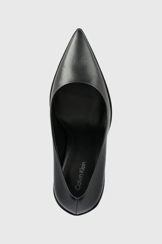 čierna Kožené ihličky Calvin Klein WRAP STIL CLASSIC PUMP 90-PEARL
