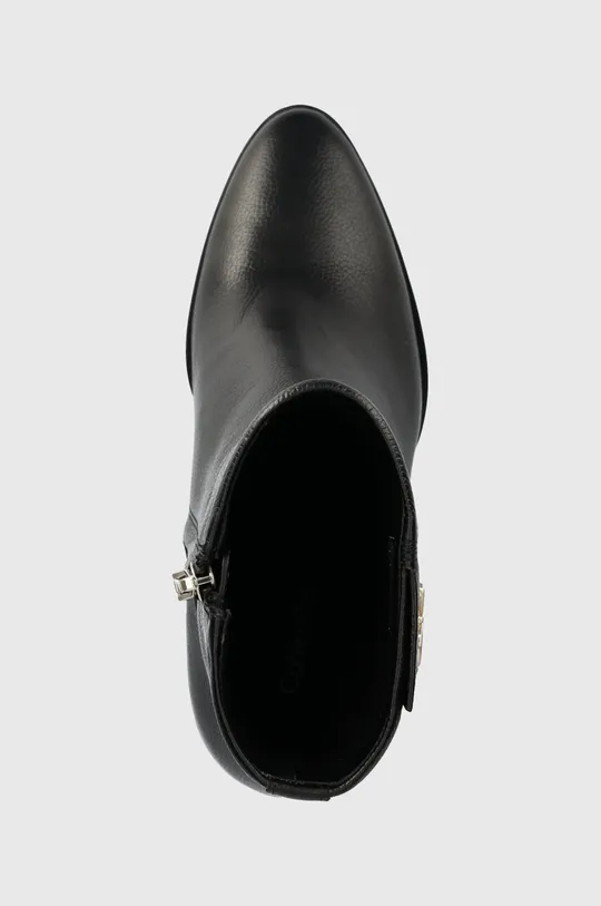 чорний Шкіряні черевики Calvin Klein CUP HEEL ANKLE BOOT W/HW 80