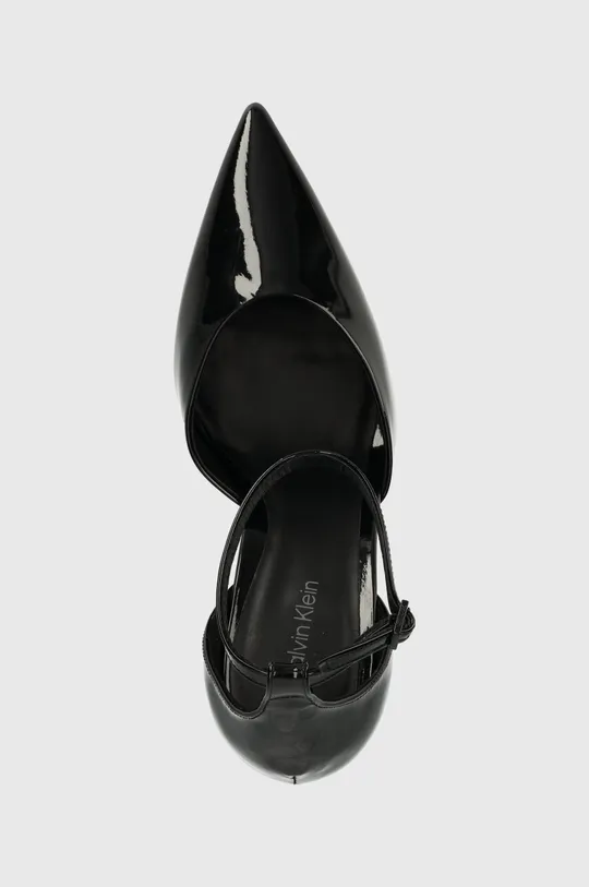 μαύρο Δερμάτινες γόβες Calvin Klein GEO STIL PUMP W ANKL STRP 90-PAT