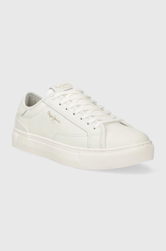 Pepe Jeans sneakers din piele ADAMS BASY PLS31538 alb AW23