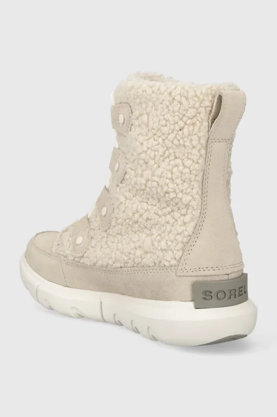 Členkové topánky Sorel EXPLORER NEXT JOAN COZY Zvršok: Textil, Semišová koža Vnútro: Textil Podrážka: Syntetická látka