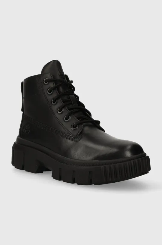 Usnjeni nizki škornji Timberland Greyfield Leather Boot črna