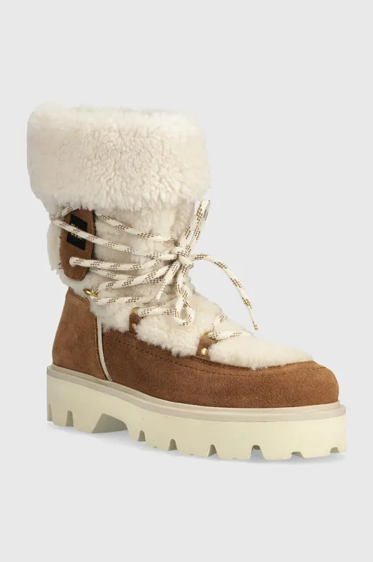 Čizme za snijeg od brušene kože Blauer Eva smeđa