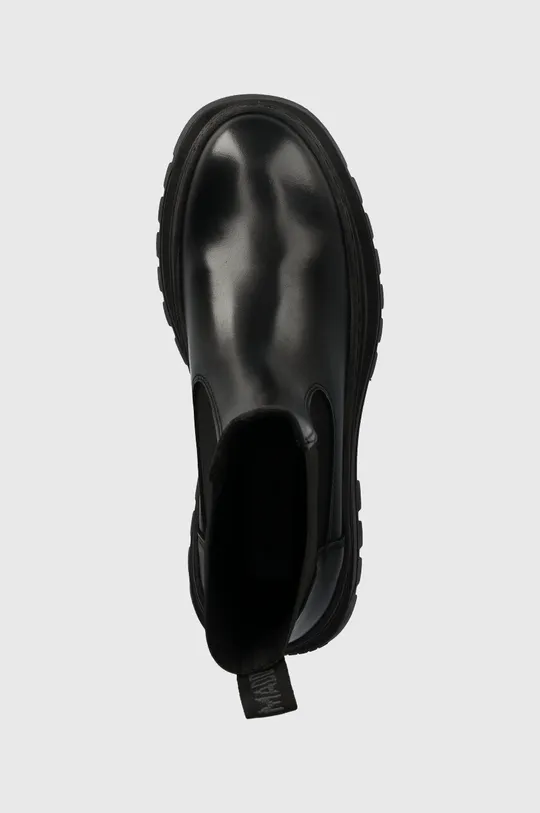 μαύρο Δερμάτινες μπότες τσέλσι Steve Madden Cassandra